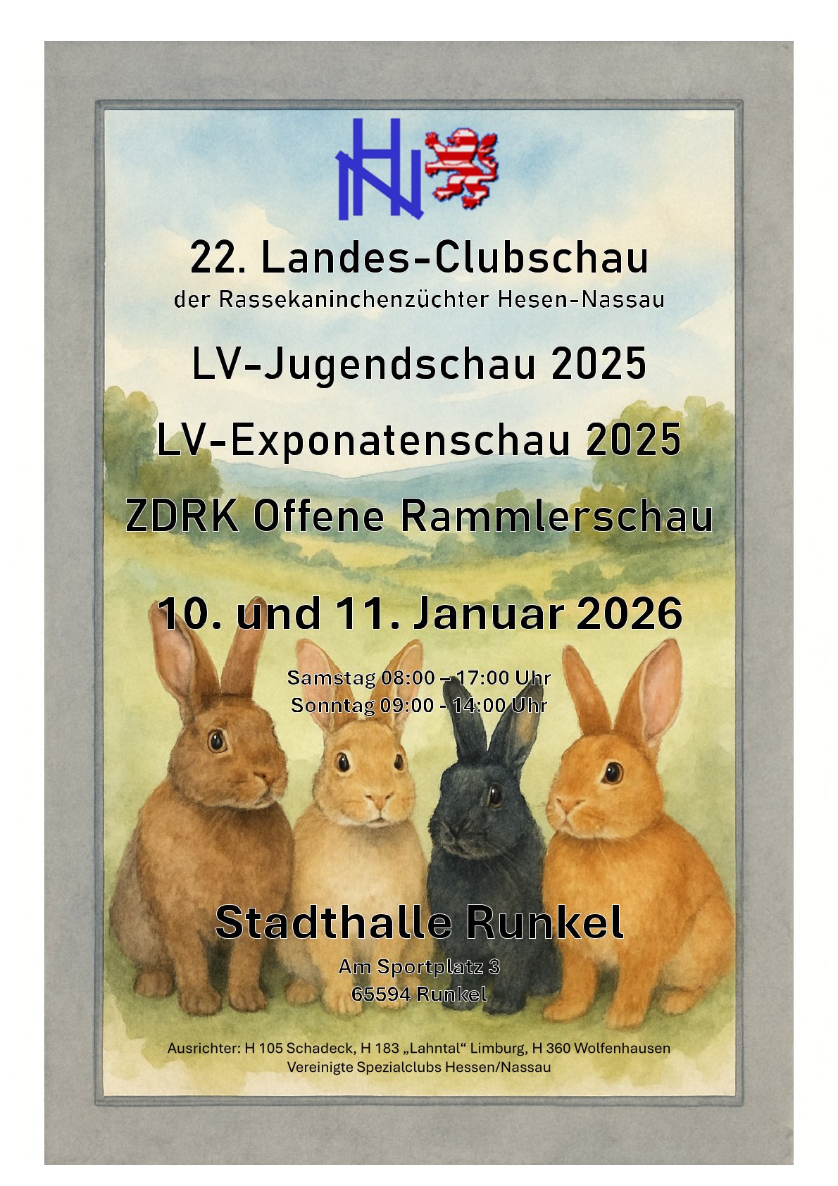 Clubschau Plakat entwurf